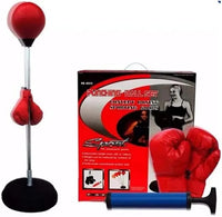 Adjustable Boxing Punch Ball Set – 360° Rebound Spring