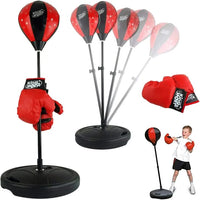 Adjustable Boxing Punch Ball Set – 360° Rebound Spring