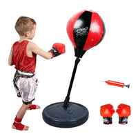 Adjustable Boxing Punch Ball Set – 360° Rebound Spring