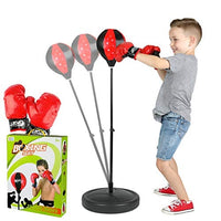 Adjustable Boxing Punch Ball Set – 360° Rebound Spring