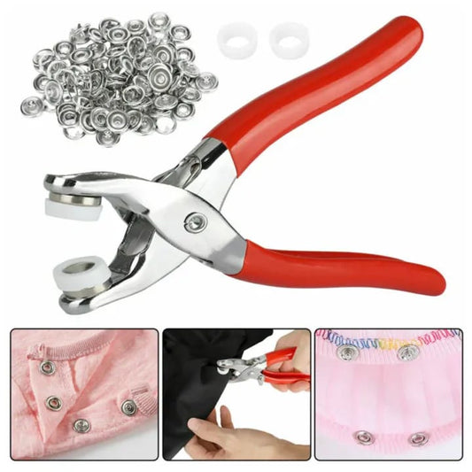9.5mm Metal Snap Button Kit with Pliers Tool