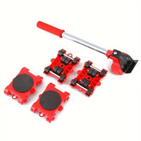 5PCS Furniture Moving Tool Set – Heavy Duty Lifter & Roller Sliders