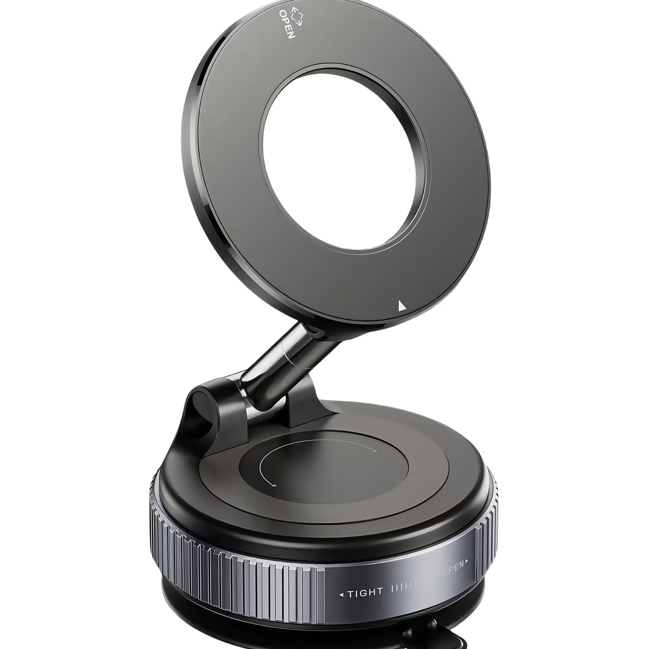 360° Magnetic Foldable Phone Holder with Wireless Charging Base – Adjustable Desktop & Car Mount Stand for iPhone & Android