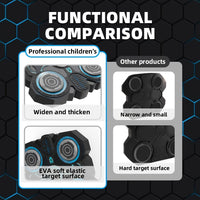 4-Wheel Ab Roller Wheel with Elbow Support & Automatic Rebound – Core Strength Training Exercise Equipment for Home Gym Fitness