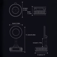 360° Magnetic Foldable Phone Holder with Wireless Charging Base – Adjustable Desktop & Car Mount Stand for iPhone & Android