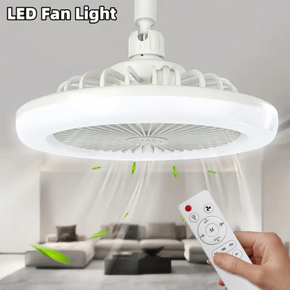 LED Ceiling Fan with Light & Remote Control – Modern Flush Mount Ceiling Fan Light, Quiet Low Profile Fan, Dimmable LED Lamp for Bedroom, Living Room & Kitchen