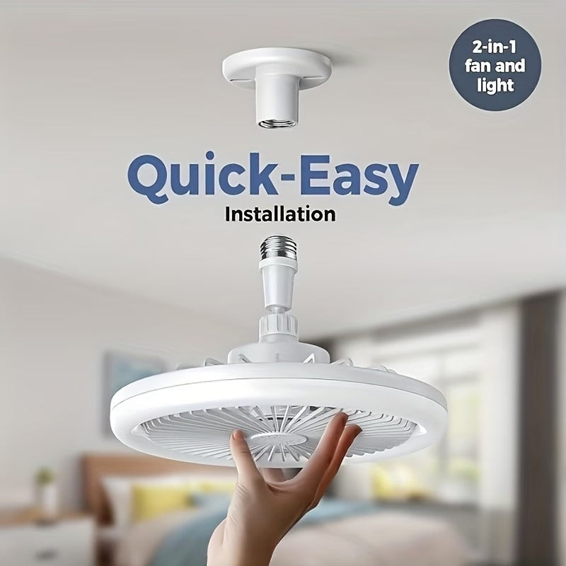 LED Ceiling Fan with Light & Remote Control – Modern Flush Mount Ceiling Fan Light, Quiet Low Profile Fan, Dimmable LED Lamp for Bedroom, Living Room & Kitchen