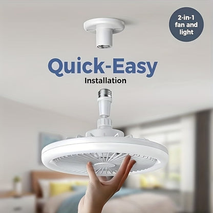 LED Ceiling Fan with Light & Remote Control – Modern Flush Mount Ceiling Fan Light, Quiet Low Profile Fan, Dimmable LED Lamp for Bedroom, Living Room & Kitchen