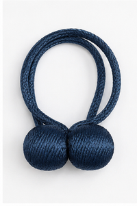 Magnetic Curtain Tiebacks | Modern No-Drill Curtain Holdbacks | Decorative Rope Curtain Tie Backs for Home & Office