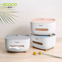 ECOCO Waterproof Wall Mounted Tissue Box with Phone Holder