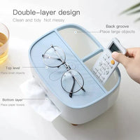 ECOCO Waterproof Wall Mounted Tissue Box with Phone Holder