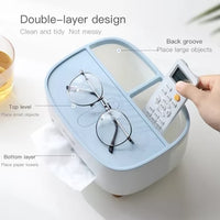 ECOCO Waterproof Wall Mounted Tissue Box with Phone Holder
