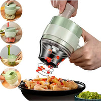 2-in-1 Press Vegetable Chopper – Quick Onion, Garlic & Chili Cutter