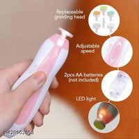 Baby Electric Nail Trimmer – Safe Baby Nail Cutter with 6 Grinding Heads