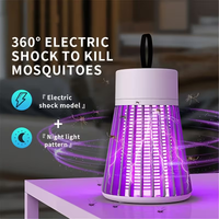 360° Electric Mosquito Killer Lamp with UV Light – USB Rechargeable Silent Bug Zapper Night Lamp