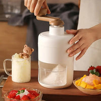 Manual Ice Shaver & Hand Crank Ice Crusher Machine