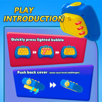 Quick Push Pop Game Console | Kids Stress Relief Toy