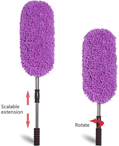 Microfiber Car Cleaning Duster with Extendable Handle – 360° Scratch-Free Dust Cleaner