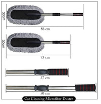 Microfiber Car Cleaning Duster with Extendable Handle – 360° Scratch-Free Dust Cleaner