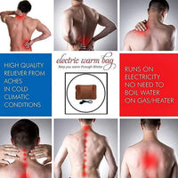 Rechargeable Electric Hot Water Bag | Portable Heating Pad for Pain Relief | Warm Compress Heat Therapy Pillow for Back, Neck, Joint & Menstrual Cramps