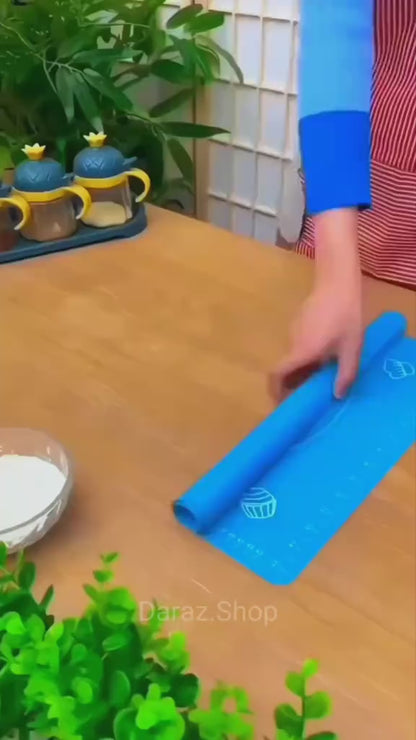 Premium Silicone Roti Making Mat – Non-Stick Heat Resistant Anti-Slip Dough Rolling & Kneading Mat for Roti, Chapati, Paratha, Pizza, Pastry & Baking