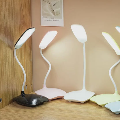 Portable 360° Adjustable LED Desk Lamp – USB Dimmable Eye-Care Study Light with 3D Crystal Ball