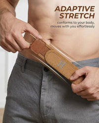 Men's Elastic Stretch Belt | Adjustable No-Hole Waist Belt