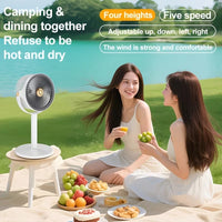 AeroFlow 360° Smart Air Circulator Pedestal Fan