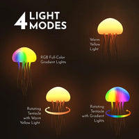 Floating Jellyfish LED Lamp | Voice Control RGB Night Light