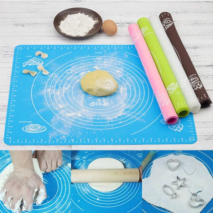 Premium Silicone Roti Making Mat – Non-Stick Heat Resistant Anti-Slip Dough Rolling & Kneading Mat for Roti, Chapati, Paratha, Pizza, Pastry & Baking