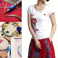 Magic Embroidery Pen Set  Punch Needle Kit for DIY Craft, Sewing & Hand Embroidery