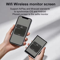 Wireless Monitor Screen for Smartphone | Mini Portable Phone Display with Magnetic Mount for Vlogging & Selfies
