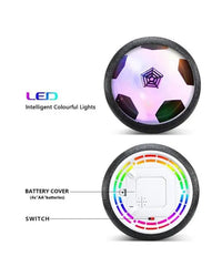 Indoor Hover Soccer Ball with LED Lights for Kids & Toddlers | Floating Air Football Toy | Safe Soft Foam Bumper