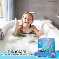 15-Piece Kids Bath Bomb Gift Set - Natural Moisturizing Bath Balls with Surprise Toys