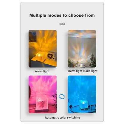 Dynamic Water Ripple Lamp – RGB Ambient Mood Light