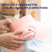 USB Rechargeable Cooling Fan Hat | Summer Sun Visor Cap