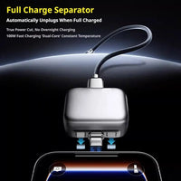 140W Smart USB-C Charging Splitter with Auto-Disconnect