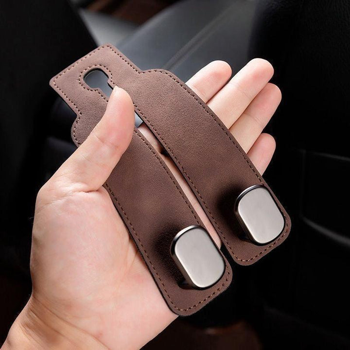 Car Seat Hooks & Bag Holder  2-in-1 Headrest Organizer