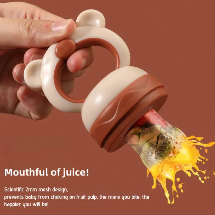 Bear Baby Fruit Feeder Pacifier | Silicone Teething Toy