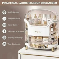 Luxury Cosmetic Organizer Box | Dustproof Makeup Storage