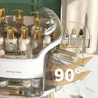 Luxury Cosmetic Organizer Box | Dustproof Makeup Storage