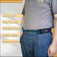 Men's Elastic Stretch Belt | Adjustable No-Hole Waist Belt