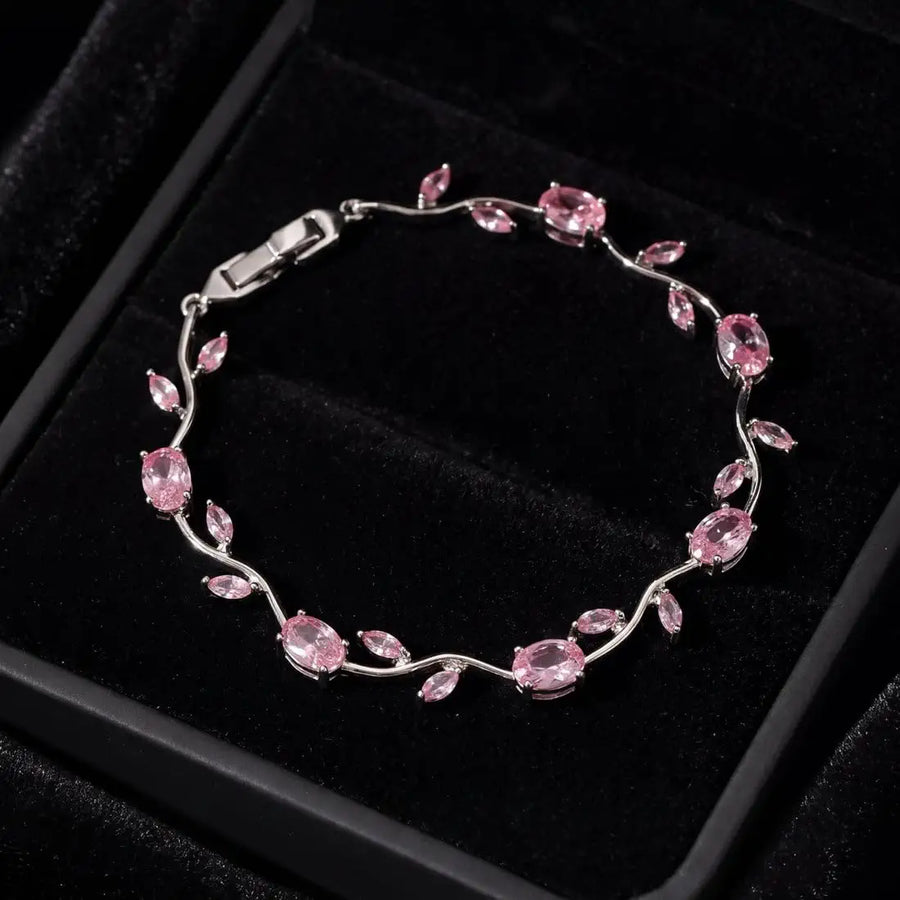 Elegant Tulip Flower Bracelet | Adjustable Floral Jewelry