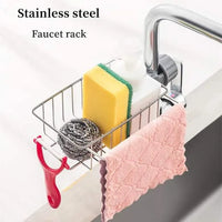 Stainless Steel Faucet Rack | Rustproof Sink Organizer