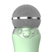 Portable Bluetooth Karaoke Microphone for Kids & Adults – Wireless Singing Mic with Built-in Speaker, Green