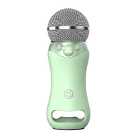 Portable Bluetooth Karaoke Microphone for Kids & Adults – Wireless Singing Mic with Built-in Speaker, Green