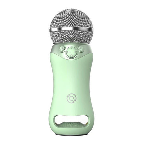 Portable Bluetooth Karaoke Microphone for Kids & Adults – Wireless Singing Mic with Built-in Speaker, Green