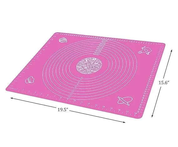Premium Silicone Roti Making Mat – Non-Stick Heat Resistant Anti-Slip Dough Rolling & Kneading Mat for Roti, Chapati, Paratha, Pizza, Pastry & Baking
