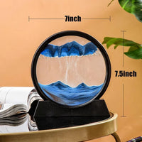 Moving Sandscape Glass Painting for Home Decor