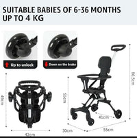 Foldable Compact Baby Stroller | Lightweight Pushchair